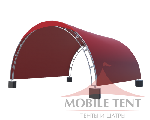 Арочный шатёр 16х16 — 256 м² (B) Схема 4