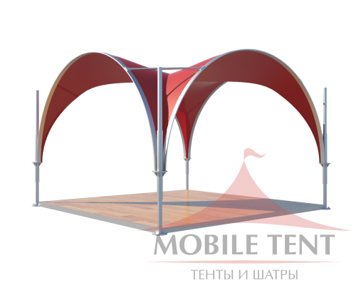 Арочный шатёр 5х5 — 25 м²(V) Схема 3