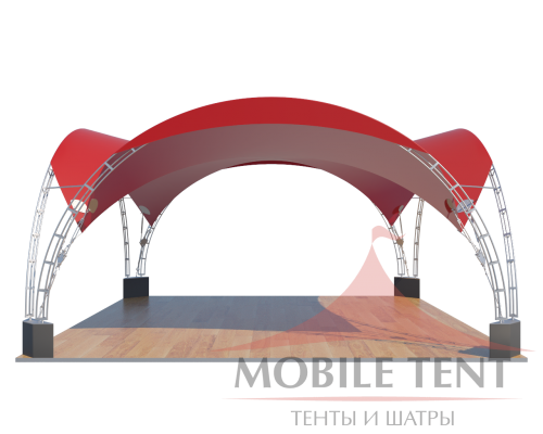 Арочный шатёр 6х6 — 36 м² Схема 3