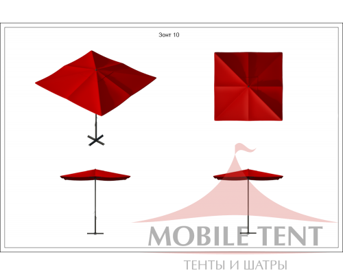 Зонт Desert 5x5 Схема 1