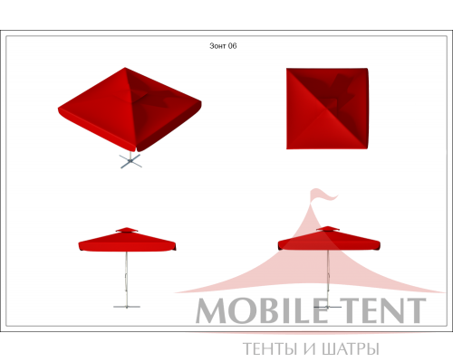 Зонт Premium 5x5 Схема 1