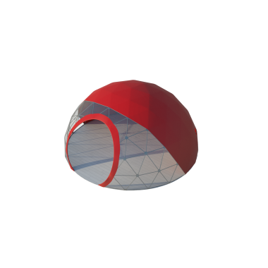 Сферический шатер диаметр 6 м Схема