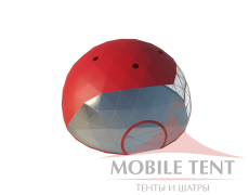 Тент сферический 12 м диаметр Схема