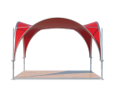 Арочный шатёр 5х5 — 25 м²(V) Схема 1