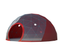Сферический шатер диаметр 8 м Схема 1